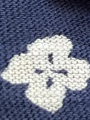 Vorschaubild 3 von EDC Damen T-Shirt Gr. 38 Blau mit Blumenmuster Casual Kurzarm Shirt