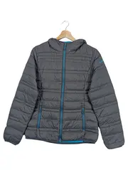 Vorschaubild 1 von Damen Steppjacke mit Kapuze Gr. 40/M Grau Outdoor Sport