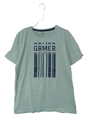 Vorschaubild 1 von T-Shirt Jungen Gr. 170/176 Grün GAMER Print Baumwolle