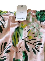 Vorschaubild 5 von Kinder Jogginghose Pink Gr. 116 mit Blattmuster Freizeithose