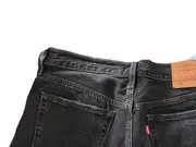 Vorschaubild 5 von Levi Strauss 501 Damen Jeans Shorts Schwarz Casual Fransen W29