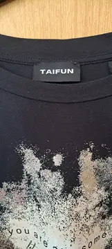 Vorschaubild 3 von TAIFUN Damen T-Shirt Gr. 42/XL Schwarz Modern mit Glitzer Print