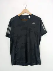 Vorschaubild 2 von Herren Sport Shirt Schwarz Gr. M Polyester Laufshirt