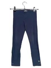 Vorschaubild 1 von Mädchen Leggings Gr. 116 Blau Basic Uni Baumwolle Applikationen