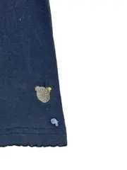 Vorschaubild 3 von Mädchen Leggings Gr. 116 Blau Basic Uni Baumwolle Applikationen