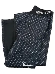 Vorschaubild 1 von Pro Damen Leggings 3/4 Sporthose Schwarz Punkte Gr. S
