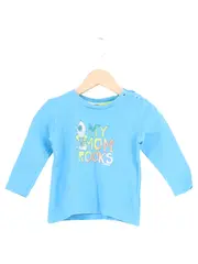 Vorschaubild 1 von Kinder Langarmshirt Gr. 80 Blau Casual Basic MY MOM ROCKS