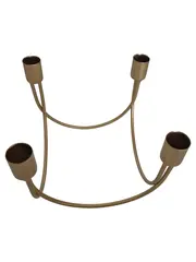 Vorschaubild 1 von Kerzenhalter Modern Gold Metall Kerzenständer 4-armig
