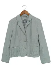 Vorschaubild 1 von Damen Blazer Gr. 38 Blau Gestreift Business