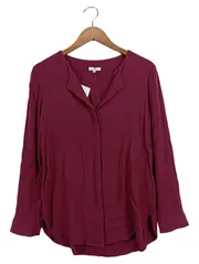 Vorschaubild 1 von Damen Bluse Rot Gr. 40 Viskose Langarm Casual