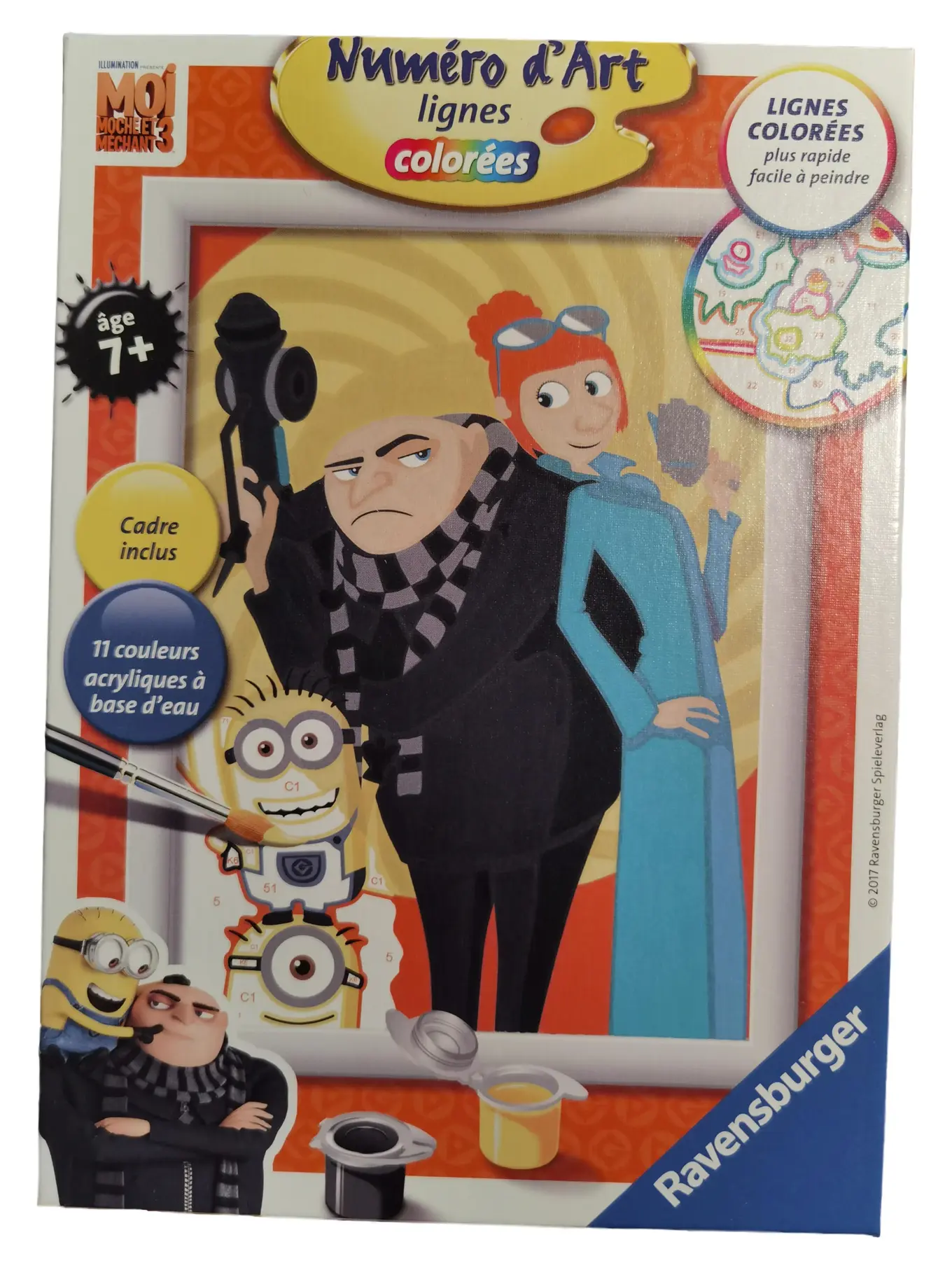 RAVENSBURGER Numéro d'Art Malen nach Zahlen Set Minions Gru Kinder ab 7 Jahre