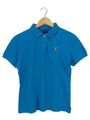 Vorschaubild 1 von Herren Poloshirt XL Blau Baumwolle Kurzarm Casual
