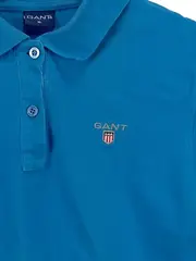 Vorschaubild 2 von Herren Poloshirt XL Blau Baumwolle Kurzarm Casual