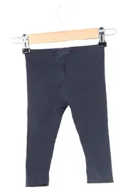 Vorschaubild 2 von Baby Leggings Gr. 80 Blau Baumwolle Elastan Bär Applikation Kinderhose