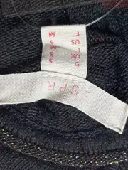 Vorschaubild 3 von Damen Pullover Gr. 36/S Schwarz Casual Langarm Glitzer