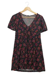 Vorschaubild 1 von Damen Sommerkleid Gr. 36/S Blumenmuster Mehrfarbig