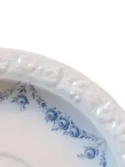 Vorschaubild 3 von Porzellan Unterteller weiß Blumenmuster 14cm Klassisch
