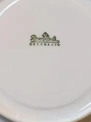 Vorschaubild 4 von Porzellan Unterteller weiß Blumenmuster 14cm Klassisch
