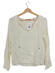 Vorschaubild 1 von EDC Damen Langarmshirt Beige Gr. 36/S Casual Viskose Polyamid