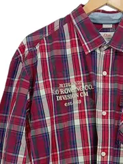 Vorschaubild 2 von Herren Freizeithemd Kariert Rot Langarm Gr. 54 XL 100% Baumwolle