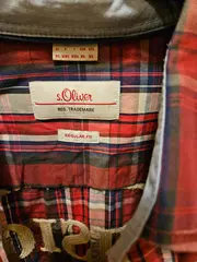 Vorschaubild 3 von Herren Freizeithemd Kariert Rot Langarm Gr. 54 XL 100% Baumwolle