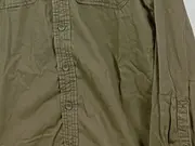 Vorschaubild 3 von Herren Freizeithemd Oliv Gr. XL Military Style Baumwolle Langarm