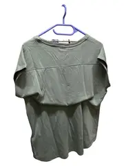 Vorschaubild 2 von Damen Sport Shirt Kurzarm Logo Print Grün Gr. 40/L