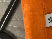 Vorschaubild 4 von Sommerkleid Damen Gr. 38 M Leinen Orange Casual