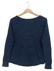 Vorschaubild 2 von Damen Pullover Gr. 32/XS Casual Strickmuster Blau