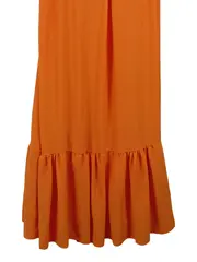 Vorschaubild 3 von SISSI OFFICIAL Damen Sommerkleid Orange Spitze Häkel Gr. XL Maxikleid