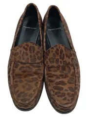 Vorschaubild 2 von Loafer Slipper Damen Braun Leopardenmuster Gr. 40 Leder