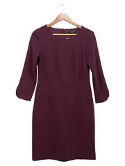 Vorschaubild 1 von Black Label Etuikleid Damen Gr. 32 Bordeaux Business Kleid