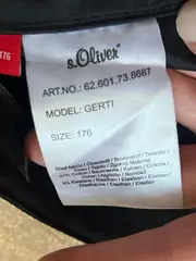 Vorschaubild 2 von Stoffhose Gerti Schwarz Gr. 176 Mädchen Baumwolle