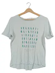 Vorschaubild 1 von Damen T-Shirt Gr. 38 M Türkis Casual Viskose Shirt