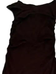 Vorschaubild 4 von Freizeitkleid Damen Gr. 38 Schwarz Lyocell Raffungen Modern