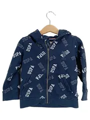 Vorschaubild 1 von Kinder Kapuzenpullover Blau Gr. 98 Casual Reißverschluss