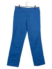 Vorschaubild 1 von Damen Stoffhose Chino Blau Gr. 36/S W28 Baumwolle