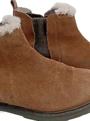 Vorschaubild 4 von Damen Stiefeletten Gr. 38 Braun Casual Fellbesatz