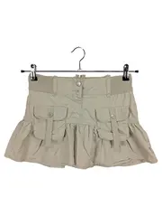 Vorschaubild 1 von ONEONE Cordrock Mädchen Gr. 152 Beige Baumwolle Minirock Casual