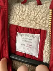 Vorschaubild 6 von Winterjacke Mädchen Gr. 86 Rot Teddyfell gefüttert Kapuze