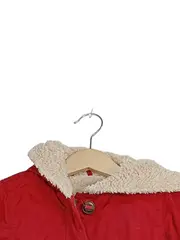 Vorschaubild 4 von Winterjacke Mädchen Gr. 86 Rot Teddyfell gefüttert Kapuze