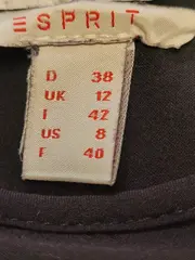 Vorschaubild 5 von Damen Langarmshirt Bluse Gr. 38/M Schwarz Viskose Basic