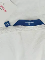 Vorschaubild 3 von Bluse Damen Gr. 34/XS Weiß Klassisch Elegant Viskose Struktur