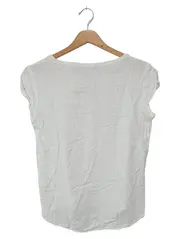 Vorschaubild 2 von Bluse Damen Gr. 34/XS Weiß Klassisch Elegant Viskose Struktur