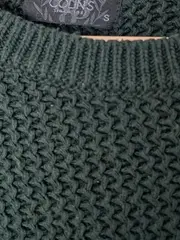Vorschaubild 4 von Herren Pullover Grün Gr. 46/S Strukturmuster Langarm