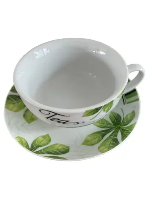 EUROHOME Tasse und Unterteller