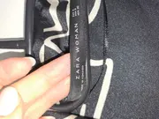 Vorschaubild 9 von Damen Wickelkleid Gr. S Schwarz Weiß gemustert Freizeitkleid