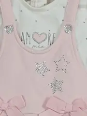 Vorschaubild 2 von Baby Body Set Mädchen Gr. 56 Mehrfarbig Sterne Schleifen