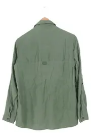 Vorschaubild 2 von EDC Damen Hemdbluse Gr. 32/XXS Grün Lyocell Casual Military Stil