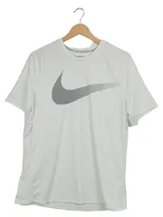 Vorschaubild 1 von Herren T-Shirt Dri-FIT Running Swoosh Logo Weiß Gr. L